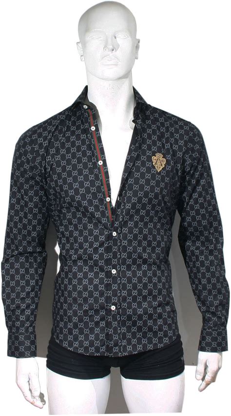 gucci blue heart dress shirt|gucci shirt sale.